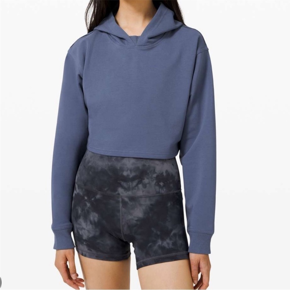 Lululemon All Yours Cropped Hoodie Blue